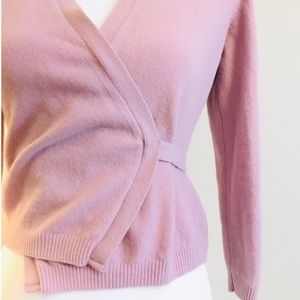 United colors Of Benetton pink wool wrap sweater